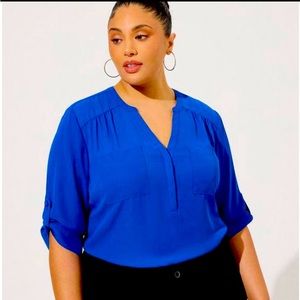 Beautiful and classy Loft Harper Georgette 3/4 length sleeve, Size 0